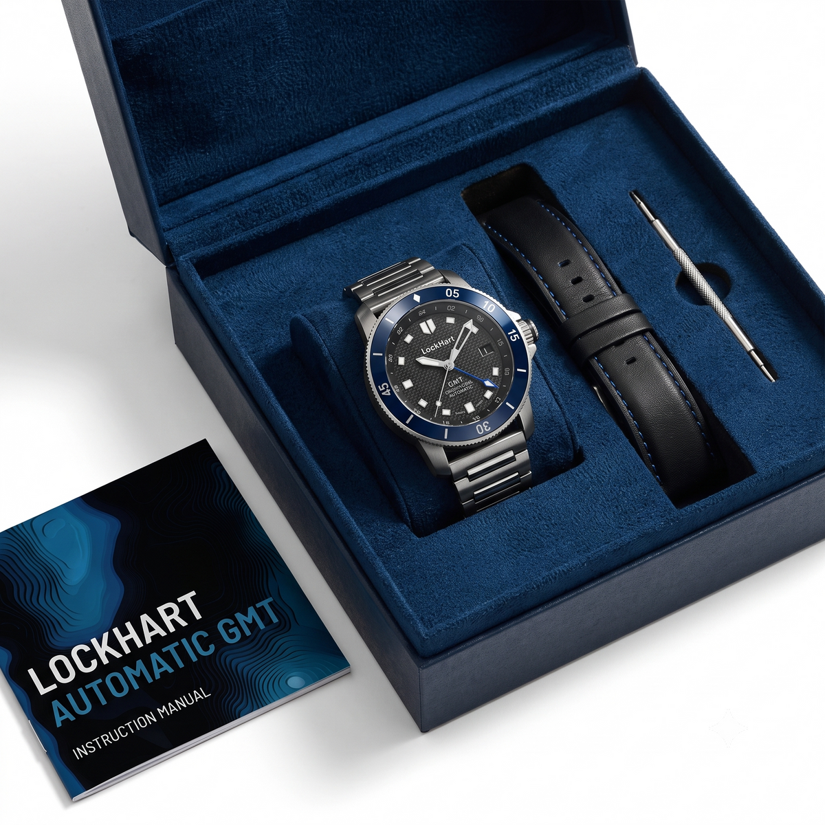 LockHart Eclipse | 42mm | Carbon Blue